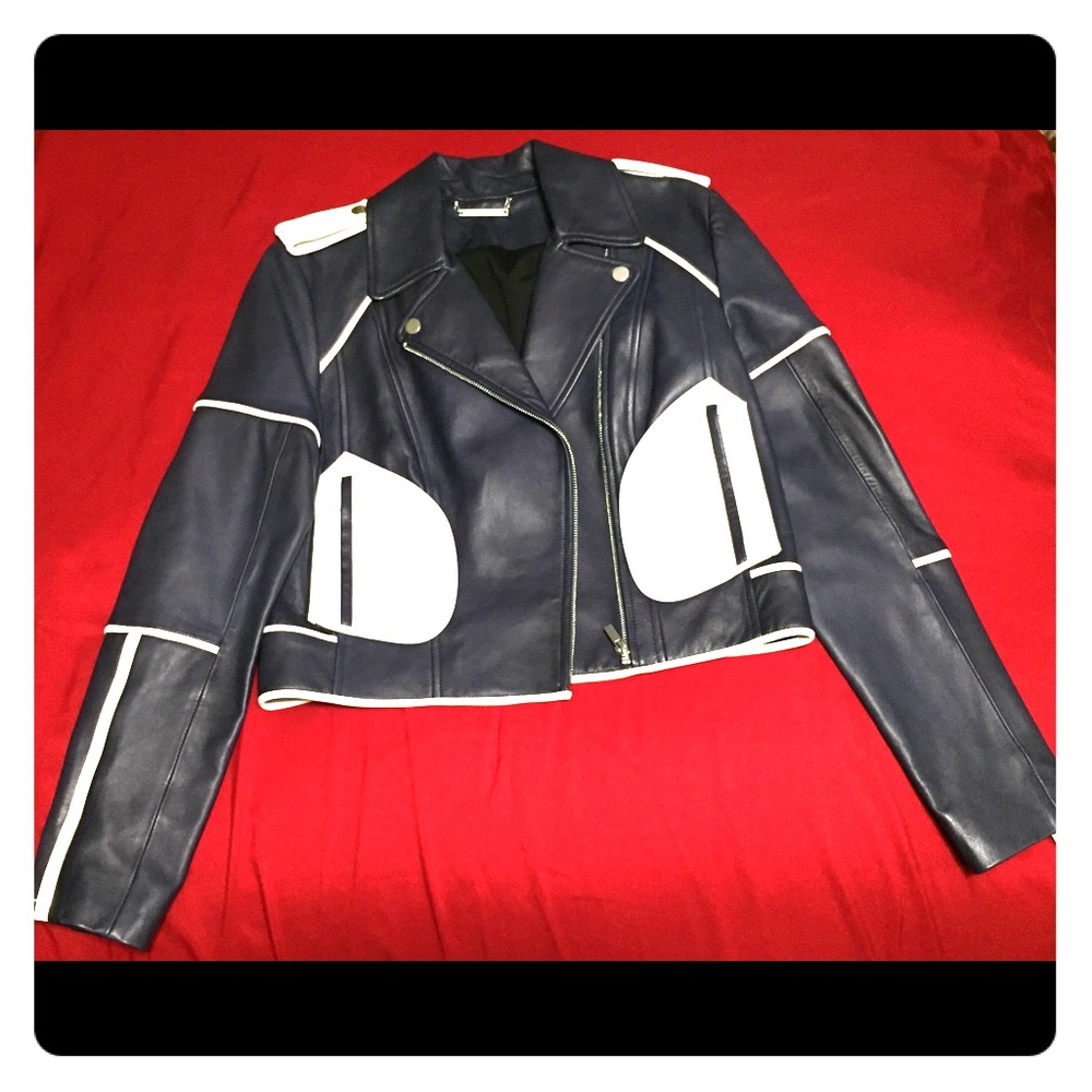 Diane Von Furstenberg Navy Kenzie Dark S8 Jacket